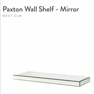 West Elm Mirrored wall shelf